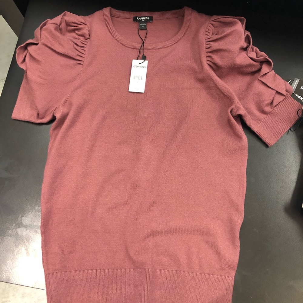 ISO of this Express sweater in pink or black